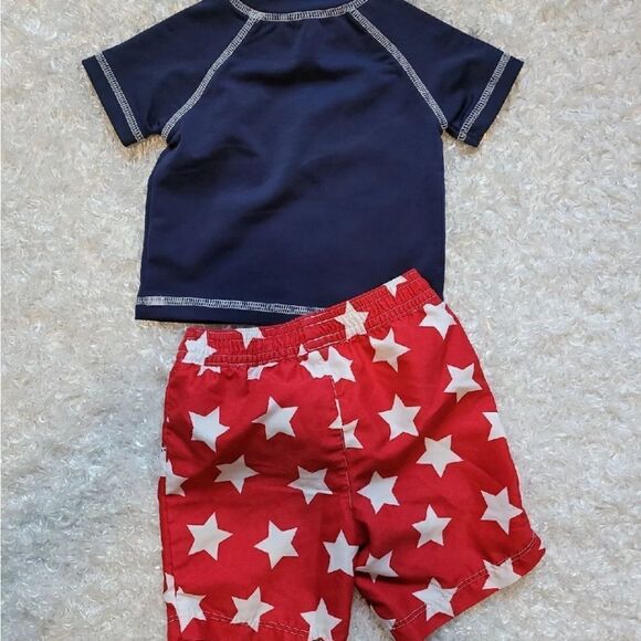 Boys swimsuit / Rashguard/ 4th of july - Picture 4 of 4